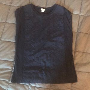 Navy Eyelet Jcrew tee